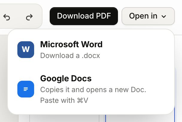 Open in Word or Google Docs