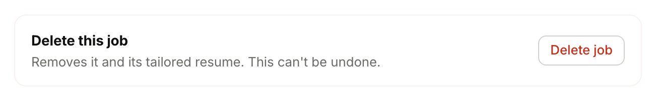 Delete this job